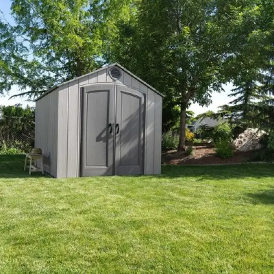 Lifetime Rough Cut Outdoor Storage Shed image {1}