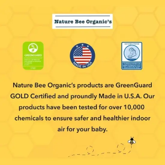 Nature Bee Organic's Ultra Breathable 2-Stage Crib & Toddler Mattress image {5}