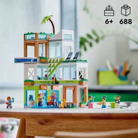 LEGO City Apartment Building Fun Toy Set with Connecting Room Modules 60365 image {1}