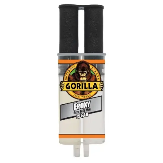 Gorilla Epoxy Adhesive Clear: Strong Epoxy Glue for Plastic & More, 0.85 oz, Glue for Art & Office Use image {1}