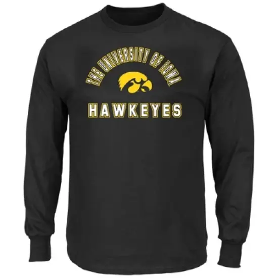 NCAA Iowa Hawkeyes Men's Big and Tall Long Sleeve T-Shirt image {3}