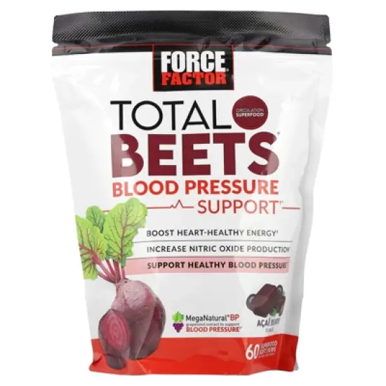 Force Factor Total Beets&reg;, Blood Pressure Support, Acai Berry, 60 Soft Chews image {3}