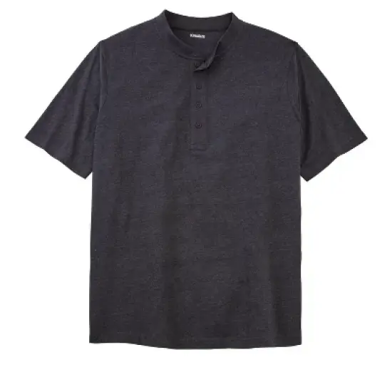 KingSize Men's Big & Tall Shrink-Less&trade; Lightweight Henley T-Shirt Henley Shirt image {7}