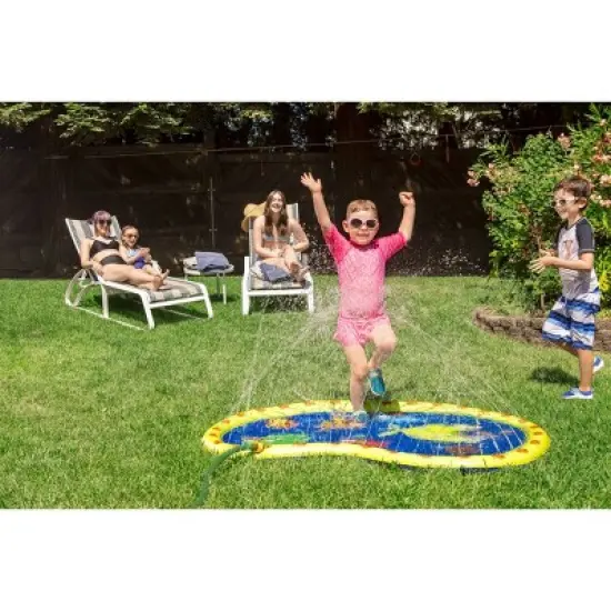 Poolmaster Lil' Splashers Spray Play Water Sprinkler and Backyard Play Mat image {3}