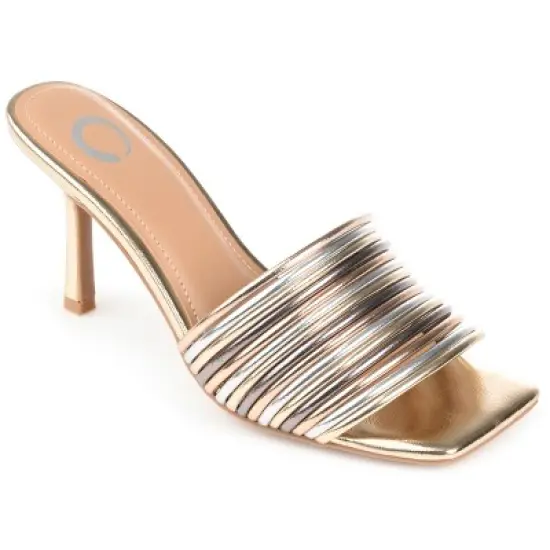 Journee Collection Womens Calliope Tru Comfort Foam Open Toe High Stiletto Pumps image {12}