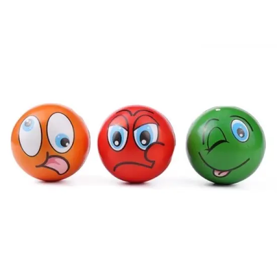 Link worldwide Ready! Set! Play! Pack Of 24 Mini Emoji Soft Foam Stress Reliever Balls, Fidget Toy For Kids & Adults image {7}
