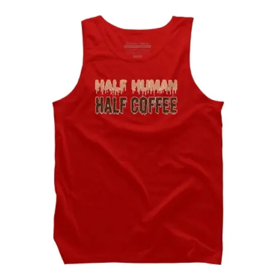 Men's Design By Humans Funny Halloween Costume For Coffee Addicts By TeeShirtMadness Tank Top image {5}