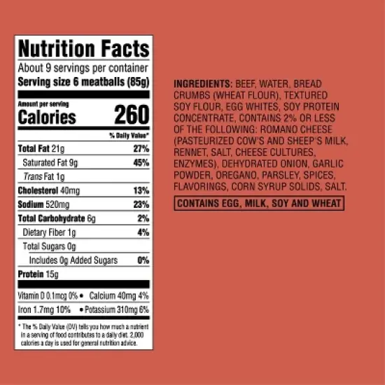 Beef Meatballs - Frozen - 26oz - Good & Gather&trade; image {3}