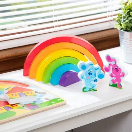 Melissa & Doug Blues Clues & You! Rainbow Stacker Puzzle image {1}