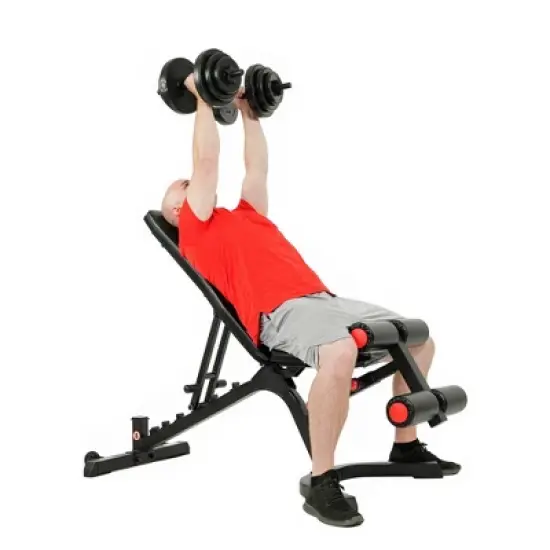 Sunny Health & Fitness Fully Adjustable Utility Weight Bench image {1}
