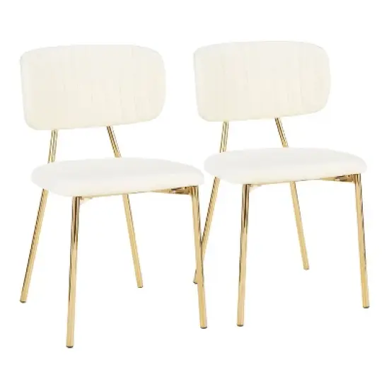Set of 2 Bouton Contemporary Glam Chair - LumiSource image {10}