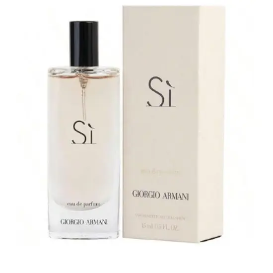 Armani Si By Giorgio Armani Women Cassis, May Rose, Freesia, Vanilla, Patchouli, Woody Notes, Ambroxan Eau De Parfum Spray 0.5 Oz image {1}