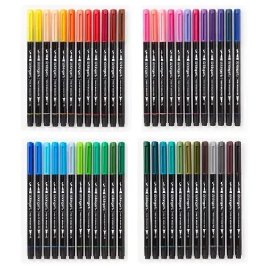 KINGART PRO Twin-Tip&trade; Brush Pens 48 Colors image {6}