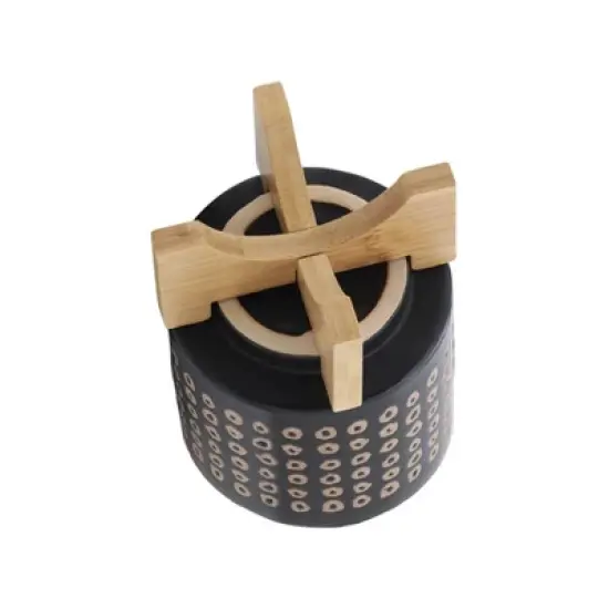 5.25" Ceramic Planter on Stand Brown - Sagebrook Home image {4}