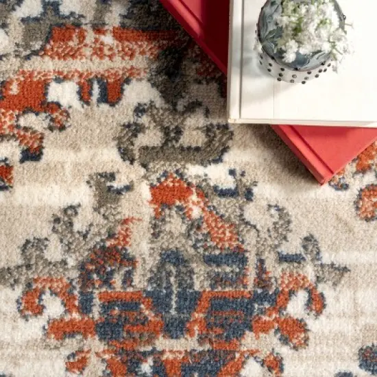 nuLOOM Niamh Distressed Motif Area Rug image {6}