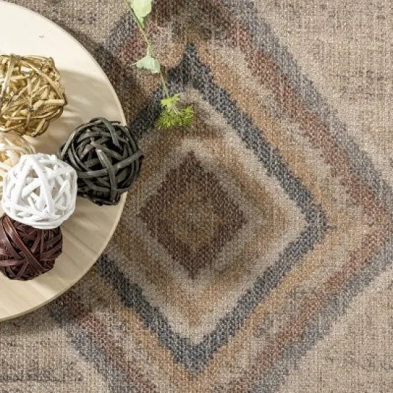 nuLOOM Jonie Bohemian Easy-Jute Machine Washable Area Rug image {5}