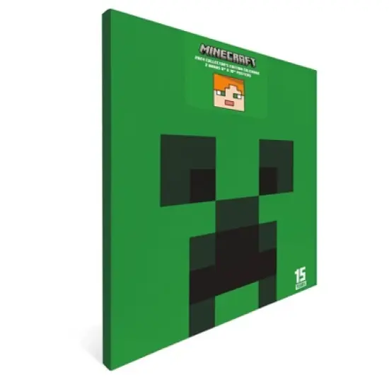 Trends International Inc. 2023-24 Wall Calendar 12.62"x12.37" Minecraft - 15th Anniversary Collector's Edition image {1}