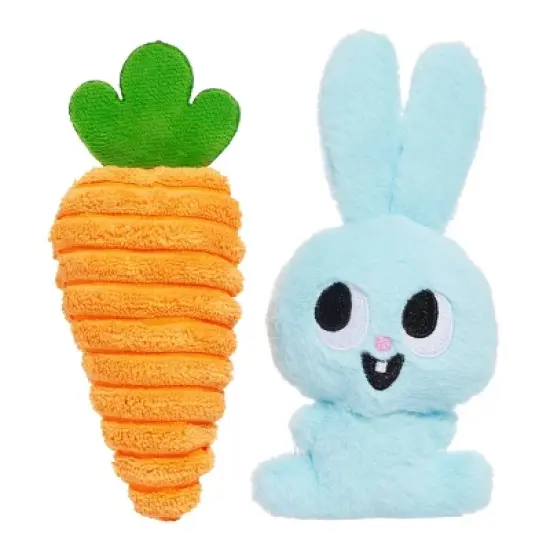 BARK Easter Harriet and Carrot Dog Animal Plush Toy - 2pc image {6}