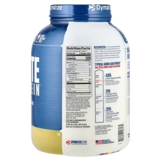 Dymatize Elite Casein&reg;, Smooth Vanilla, 4 lb (1.8 kg) image {1}