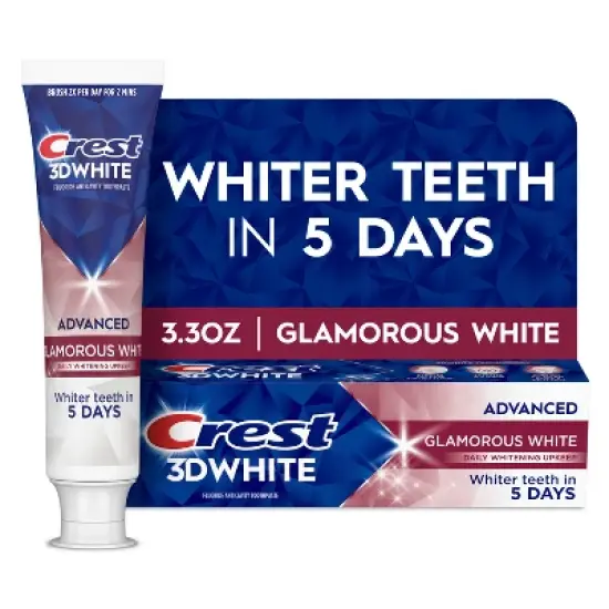 Crest 3D White Advanced Glamorous Teeth Whitening Toothpaste - 3.3oz image {1}