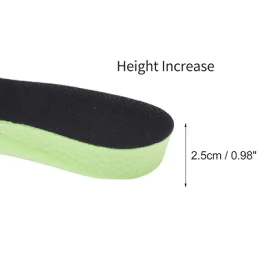 Unique Bargains Comfortable Height Increase Shoe Inserts 2 Pair image {1}