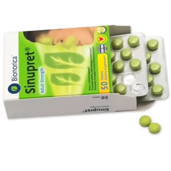 Bionorica Sinupret Adult Strength Sinus - Immune Support Supplement - All Natural - Herbal Nasal Passage & Immunity Boost image {8}