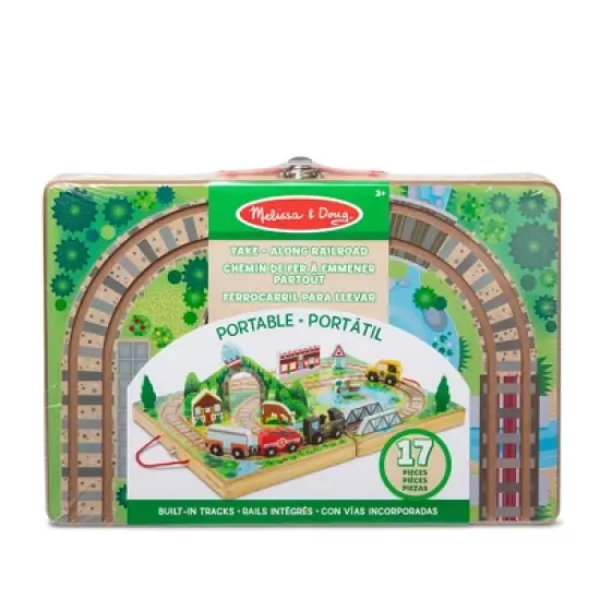 Melissa & Doug Take-Along Railroad 17pc image {2}
