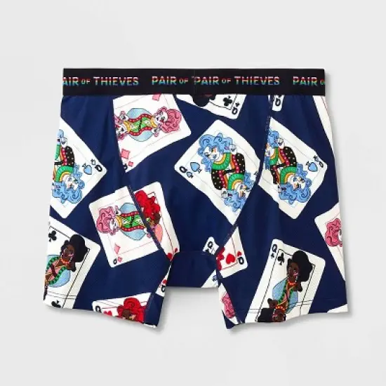 Pair of Thieves Men's Queens Super Fit Boxer Briefs - Royal Blue image {2}