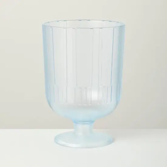 16oz Textured Tritan Plastic Wine Goblet - Hearth & Hand&trade; with Magnolia image {4}