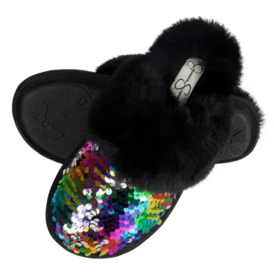 Jessica Simpson Girl's Micro-Suede Scuff Slippers image {11}