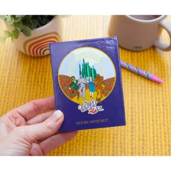 Silver Buffalo The Wizard of Oz Emerald City Yellow Brick Road Sticky Note and Tab Box Set image {4}