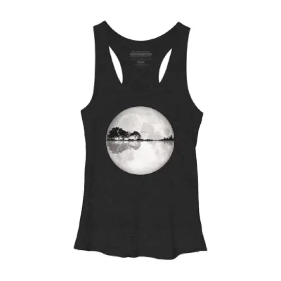Women's Design By Humans Moonlight Nature Guitar II By Maryedenoa Racerback Tank Top image {7}