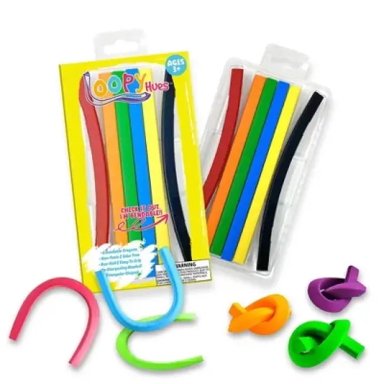 Loopy Hues Bendable & 3D Shaped Crayons - Assorted Colors image {4}