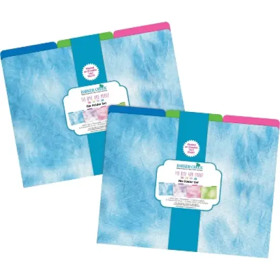 Barker Creek Tie-Dye and Ombre 14pt Letter-Size File Folders Multi-Design Set 24 per Set: Paper, Top Tab, 50 Sheet Capacity image {4}