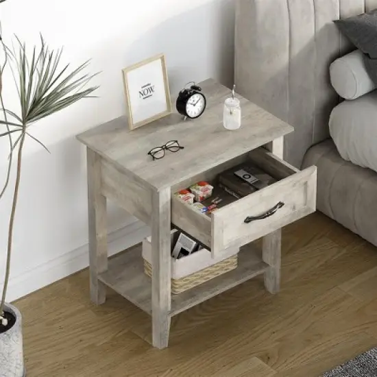Nightstand Modern End Table Side Table with Storage Drawer image {5}