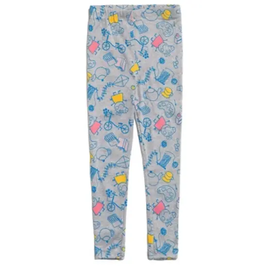 Peppa Pig Girls Pullover Fleece Hoodie and Leggings Outfit Set Little Kid  image {2}