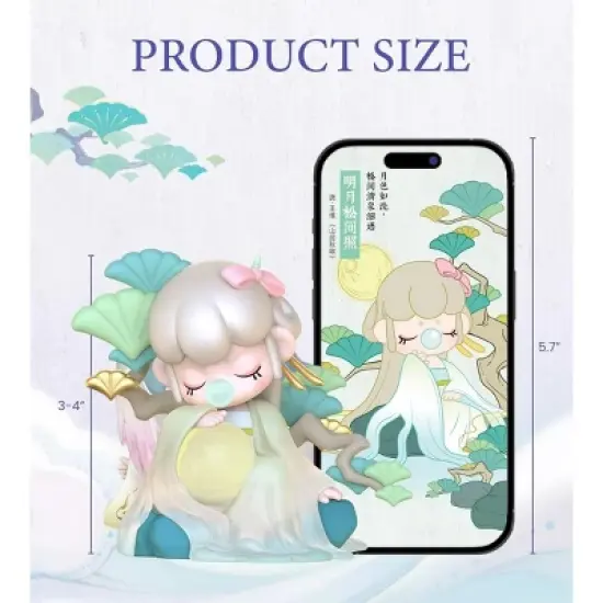 ROBOTIME Mini Figures Blind Box Set, Mystery Box, Collectible Toys, 12pc Surprise Action Figure Random Art Toys Dolls, Multicolored, 3.54"*3.54"*3.54" image {2}