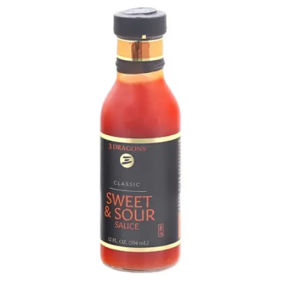 3 Dragons Classic Sweet and Sour Sauce - Case of 6 - 12 fl oz image {2}