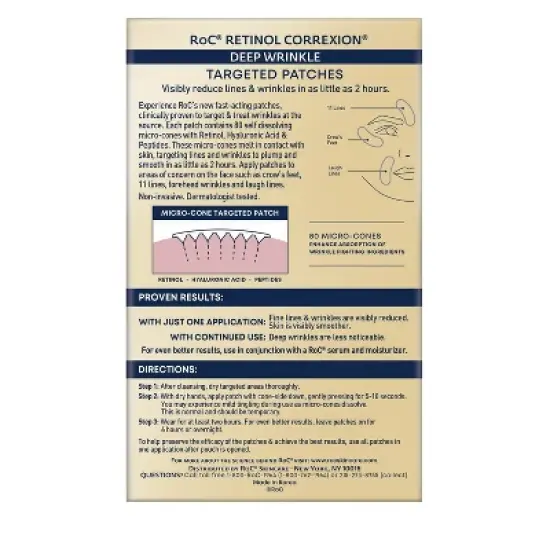 RoC Deep Wrinkle Retinol Patches - 6ct image {7}