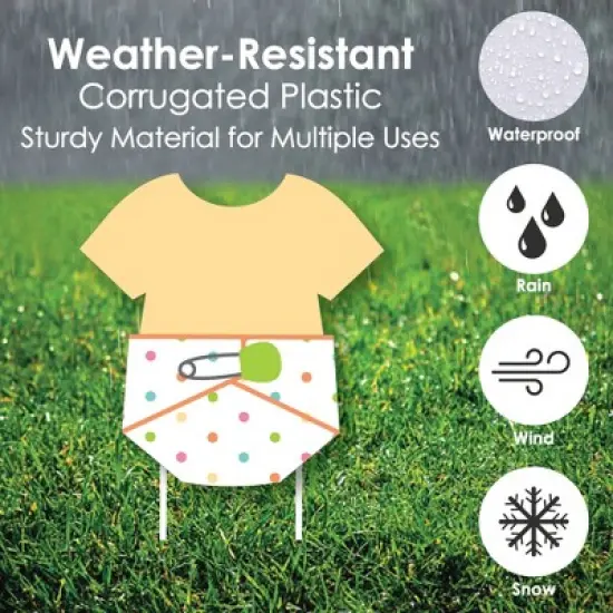 Big Dot of Happiness Neutral Baby Shower - Yard Sign and Outdoor Lawn Decorations - Baby Shower Yard Signs - Set of 8 image {2}