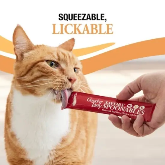 Good 'n' Tasty Spoonable Chicken, Duck and Tuna Flavor Lickable Cat Treats - 2.9oz/6ct image {6}