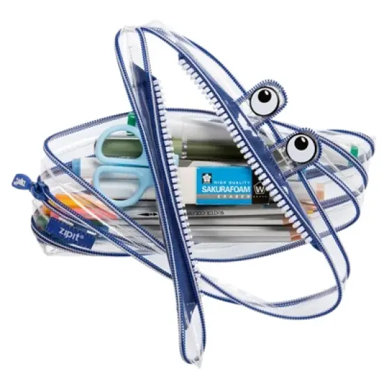 ZIPIT Clear Monster Pencil Case image {1}