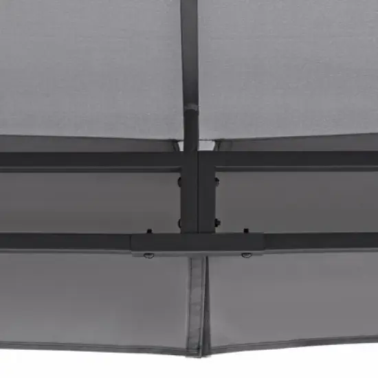 10'x12'/10'x10' Outdoor Gazebo Tent with Double Roofs, Patio Gazebo Canopy with Mosquito Netting for Garden, Lawn -ModernLuxe image {10}