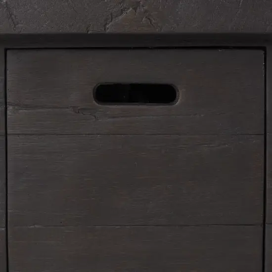 Custer 45-Inch Rectangular Outdoor Fire Pit With Built-In Propane Tank Storage And MGO Concrete Design image {14}