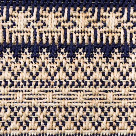 7' x 10' Lake Stripe Outdoor Rug Navy - Threshold&trade; image {2}