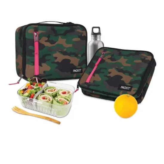Packit Freezable Classic Lunch Box - Camo Hot Pink image {8}