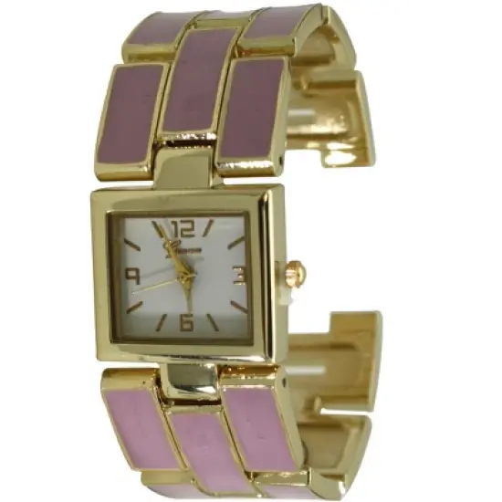 OLIVIA PRATT COLORFUL AND GOLD DETAILS BANGLE WATCH image {6}