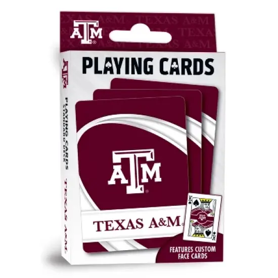 MasterPieces Officially Licensed NCAA Texas A&M Aggies Playing Cards - 54 Card Deck for Adults image {1}