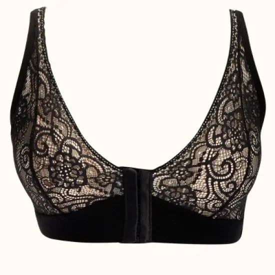 AnaOno Women's JamieLee Lace Front Closure Mastectomy Bralette image {4}