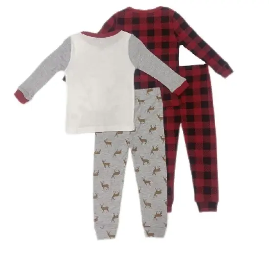 Chick Pea Baby Girl Toddler and Infant Pajama Long and Short Sleeve Matching combos 4 PC Set image {2}